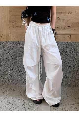 white wide-leg pants