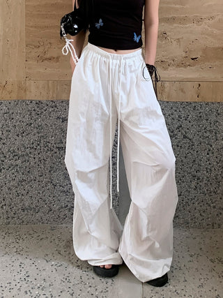white wide-leg pants