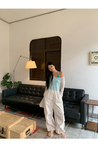 white wide-leg pants