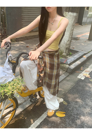 white wide-leg pants