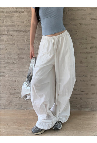 white wide-leg pants