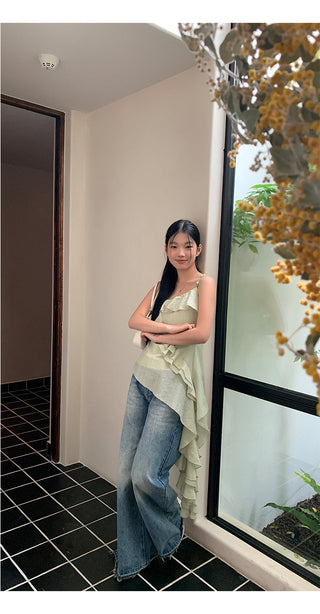 French sleeveless tops