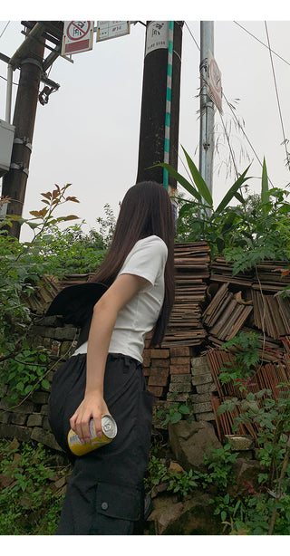 white retro tee tops