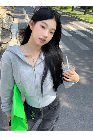 gray hoodie suit set