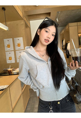 gray hoodie suit set
