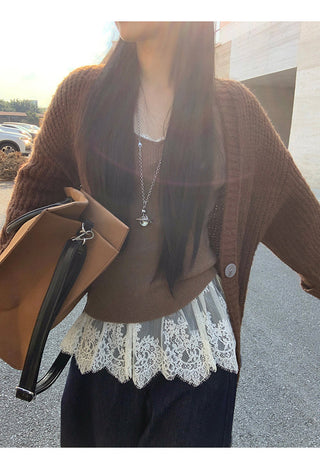 black V-neck sweater 01