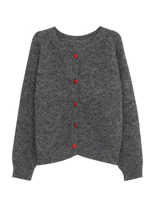 gray knitted cardigan
