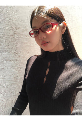 black turtleneck sweater