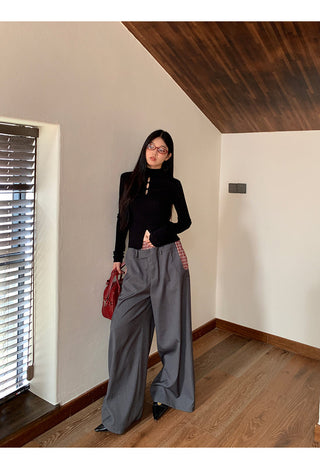 black turtleneck sweater