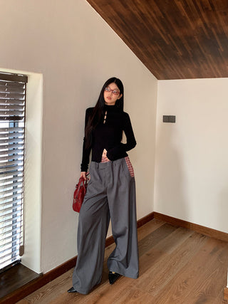 black turtleneck sweater