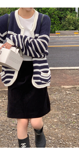 black high waist skirt