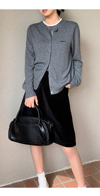 black high waist skirt