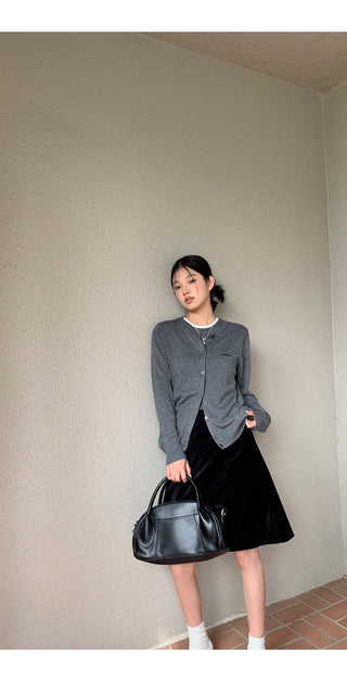 black high waist skirt