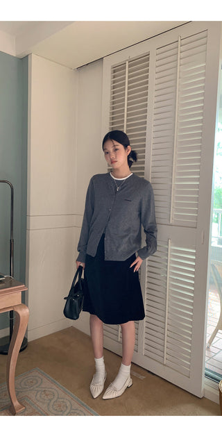 black high waist skirt