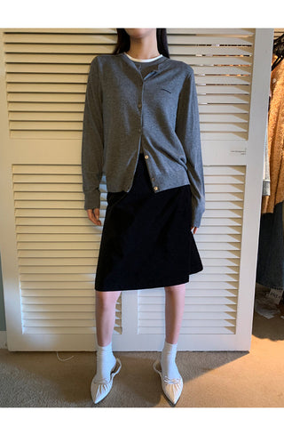black high waist skirt