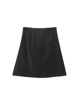 black high waist skirt