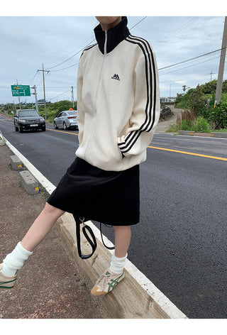black high waist skirt