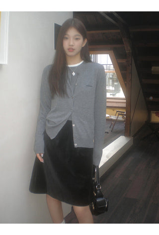 black high waist skirt