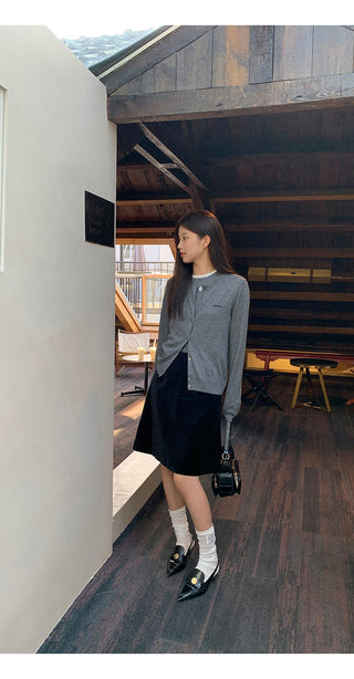 black high waist skirt
