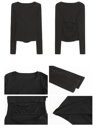 black off-shoulder top