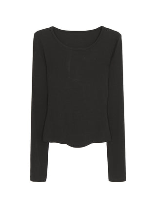 black off-shoulder top