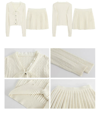 knitted two-piece suit