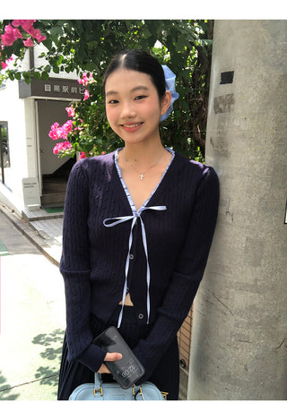 knitted two-piece suit