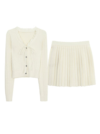 knitted two-piece suit