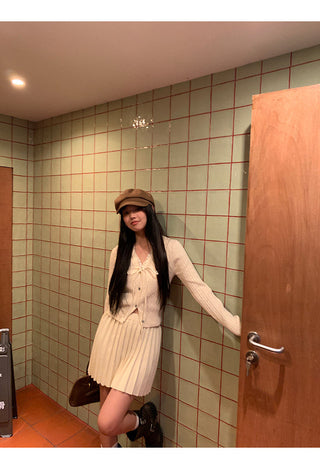 knitted two-piece suit