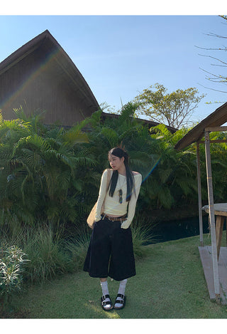 yellow oblique shoulder top