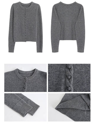 gray western cardigan