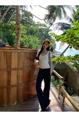 white slim fit top 01
