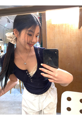 white slim fit top 01