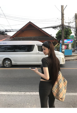 gray slim top set