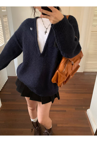 wool knit suit set