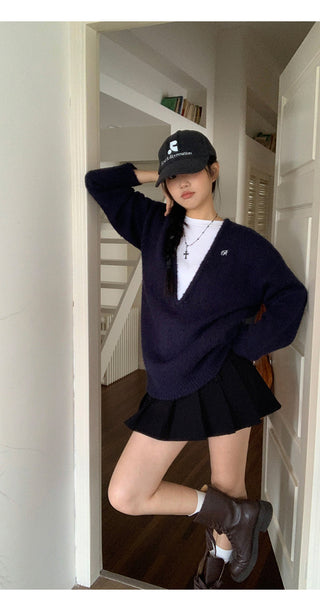 wool knit suit set