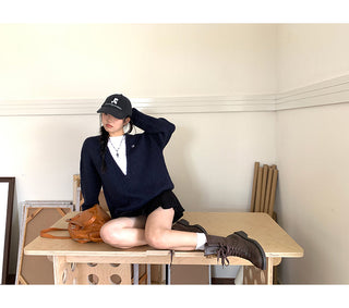 wool knit suit set