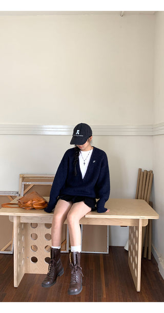 wool knit suit set