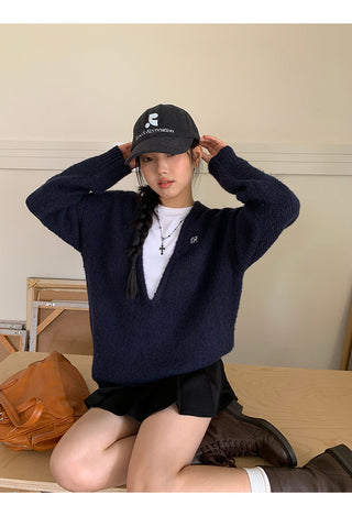 wool knit suit set