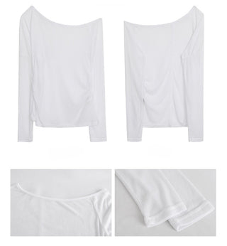 white long sleeve blouse