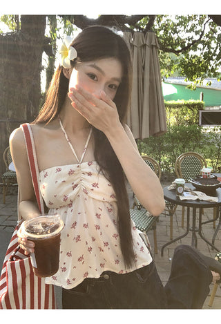 floral halter top