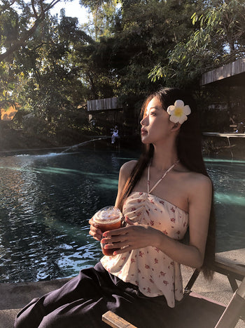 floral halter top
