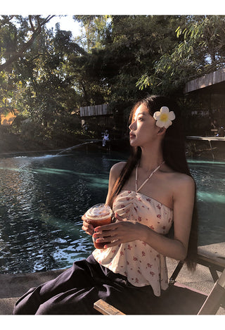 floral halter top