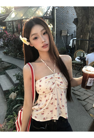 floral halter top