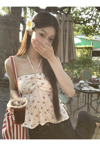 floral halter top