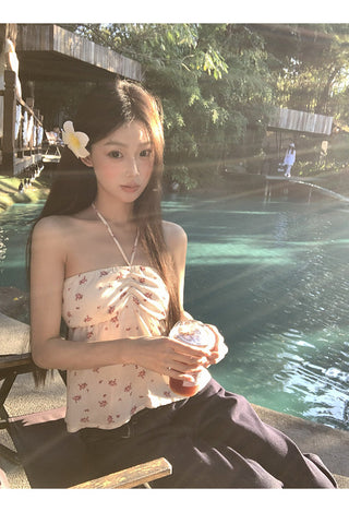 floral halter top