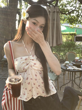 floral halter top