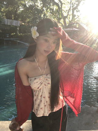 floral halter top