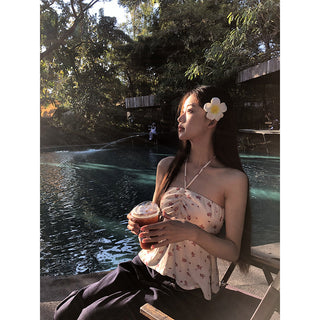 floral halter top