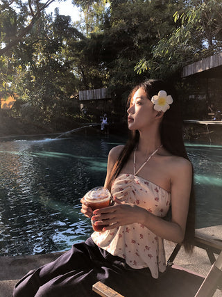 floral halter top